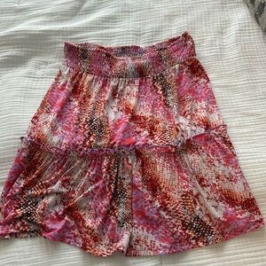 Pink colorful skirt